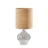 Kirkland's Home Clear Glass And Rat Shade Table Lamp, 23 In.- Table Lamps