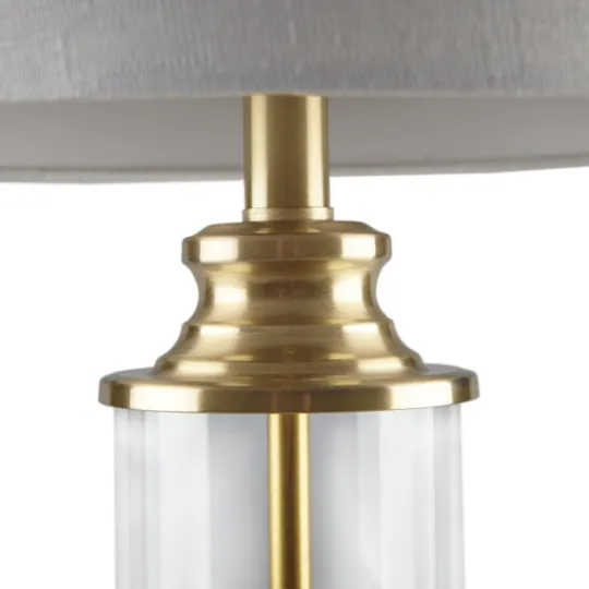 Kirkland's Home Clear Glass Base Gold Table Lamps, Set Of 2- Table Lamps
