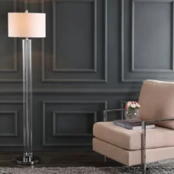 Kirkland's Home Clear Glass Demi Floor Lamp- Floor Lamps
