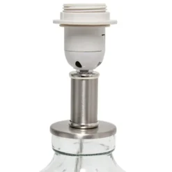 Kirkland's Home Clear Glass Honeycomb Table Lamp- Table Lamps