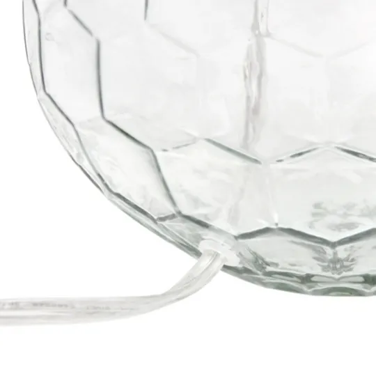 Kirkland's Home Clear Glass Honeycomb Table Lamp- Table Lamps