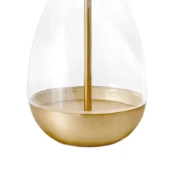 Kirkland's Home Clear Gold Dipped Glass Table Lamp- Table Lamps