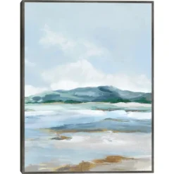 Kirkland's Home Coastal Mountains I Framed Canvas Art Print- Canvas Art