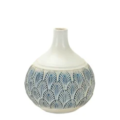 Kirkland's Home Coastal Scalloped Vases, Set Of 3- Vases