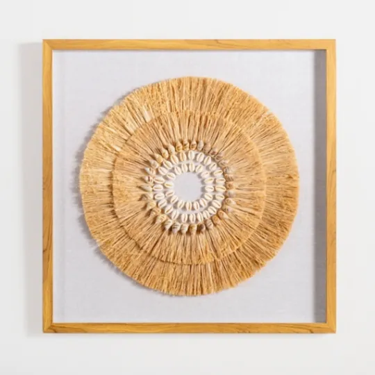Kirkland's Home Coastal Shell Shadowbox Framed Wall Plaque- Wall Plaques