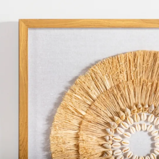Kirkland's Home Coastal Shell Shadowbox Framed Wall Plaque- Wall Plaques