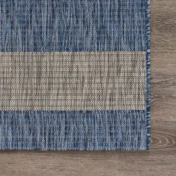 Kirkland's Home Coastal Stripes Outdoor Area Rug, 7X9- Outdoor Rugs