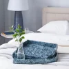 Kirkland's Home Coastal Wood And Oyster Shell Trays, Set Of 2- Decorative Trays