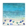 Kirkland's Home Cobalt Aerial Beach Canvas Art Print- Canvas Art