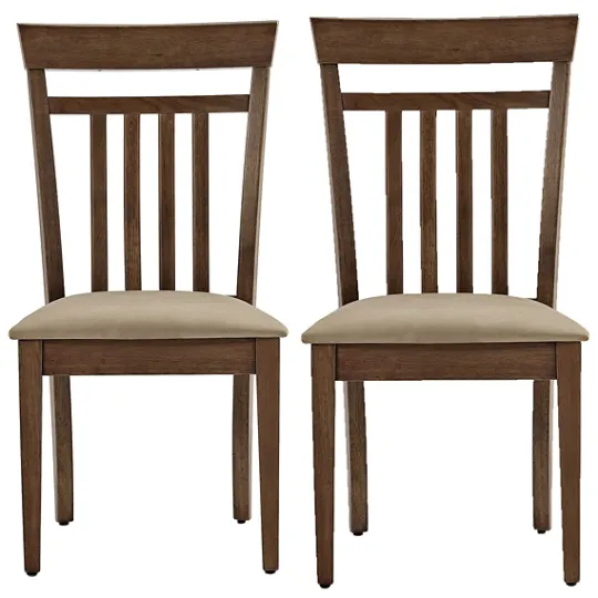 Kirkland's Home Coffee Wooden Dining Chairs, Set Of 2- Dining Chairs