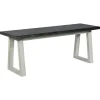Kirkland's Home Collins And White Two-Tone Wood Bench- Benches & Ottomans