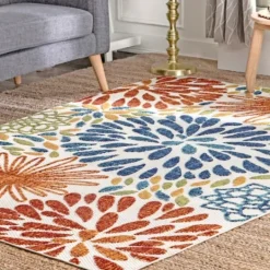 Kirkland's Home Color Burst Indoor/Outdoor Area Rug, 8X10- Outdoor Rugs