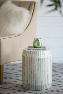 Kirkland's Home Color Capiz Shell Accent Table- Accent & End Tables