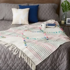 Kirkland's Home Color Diamond Cut Throw- Blankets & Throws