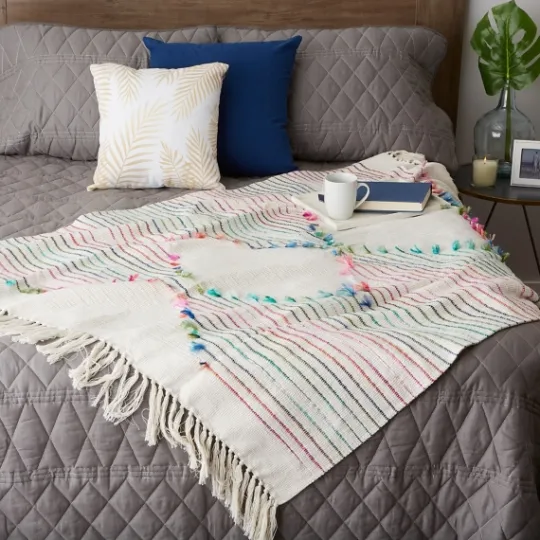 Kirkland's Home Color Diamond Cut Throw- Blankets & Throws
