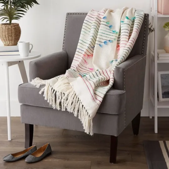 Kirkland's Home Color Diamond Cut Throw- Blankets & Throws