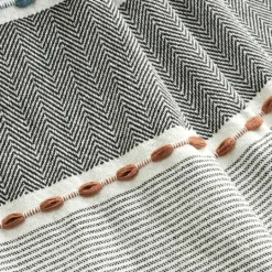 Kirkland's Home Color Herringbone Stripe Throw- Blankets & Throws