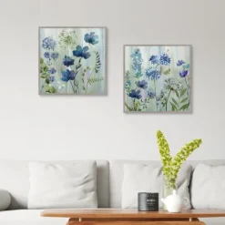 Kirkland's Home Color Wash 2-Pc. Framed Canvas Art Set- Framed Art
