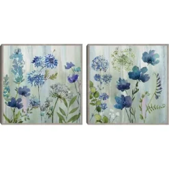 Kirkland's Home Color Wash 2-Pc. Framed Canvas Art Set- Framed Art