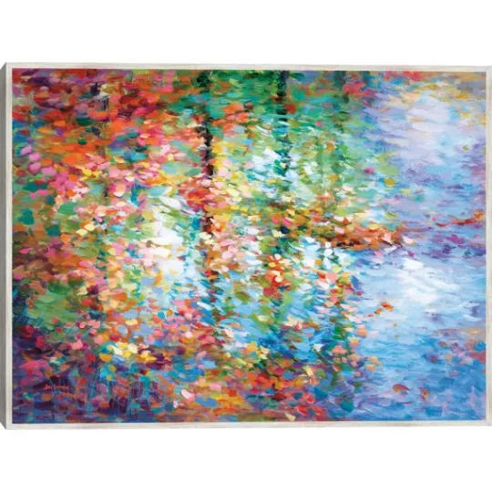 Kirkland's Home Colorful Reflections I Framed Canvas Art Print- Canvas Art