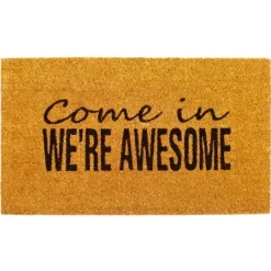 Kirkland's Home Come In We'Re Awesome Coir Doormat- Doormats