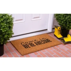 Kirkland's Home Come In We'Re Awesome Coir Doormat- Doormats