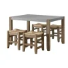 Kirkland's Home Concrete Table And Stools 5-Pc. Dining Set- Dining Sets