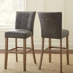 Kirkland's Home Connor Tufted Bar Stools, Set Of 2- Bar Stools & Counter Height Stools