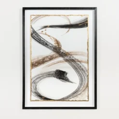 Kirkland's Home Contemporary Neutral Ribbons Framed Art Print- Framed Art