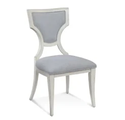 Kirkland's Home Cool And Ivory Dining Chair- Dining Chairs