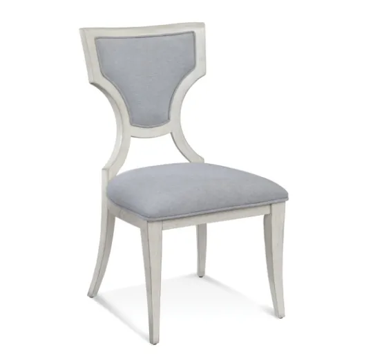 Kirkland's Home Cool And Ivory Dining Chair- Dining Chairs