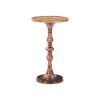 Kirkland's Home Copper Plated Accent Table With Mango Wood Top- Accent & End Tables