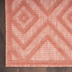 Kirkland's Home Coral Diamond Indoor/Outdoor Area Rug, 5X7- Outdoor Rugs