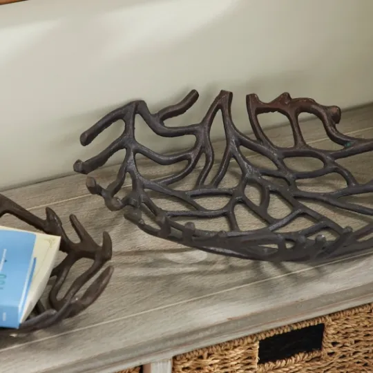 Kirkland's Home Coral Reef Oval Trays, Set Of 2- Decorative Trays