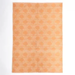 Kirkland's Home Coral Shibori Outdoor Area Rug, 6X9- Outdoor Rugs