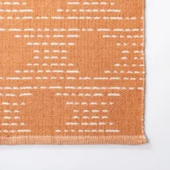 Kirkland's Home Coral Shibori Outdoor Area Rug, 6X9- Outdoor Rugs