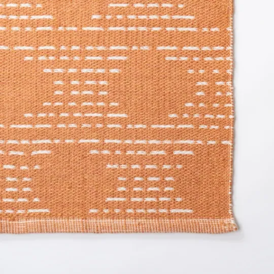 Kirkland's Home Coral Shibori Outdoor Area Rug, 6X9- Outdoor Rugs