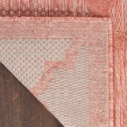 Kirkland's Home Coral Trellis Indoor/Outdoor Area Rug, 6X9- Outdoor Rugs