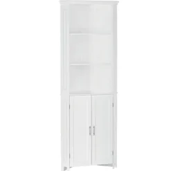 Kirkland's Home Corner Shelf With Cabinet Doors- Bathroom Furniture