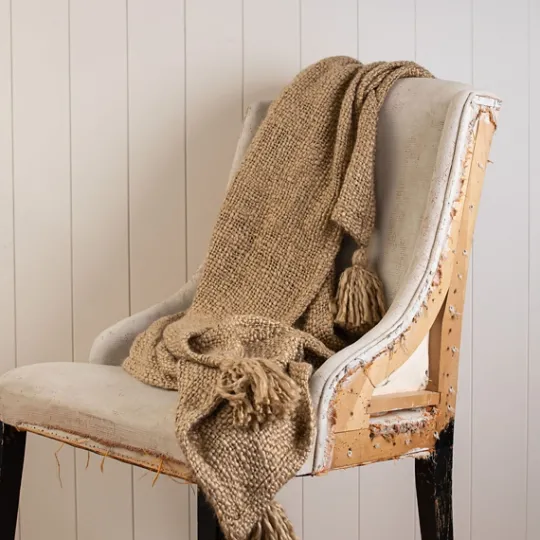 Kirkland's Home Corner Tassel Throw Blanket- Blankets & Throws