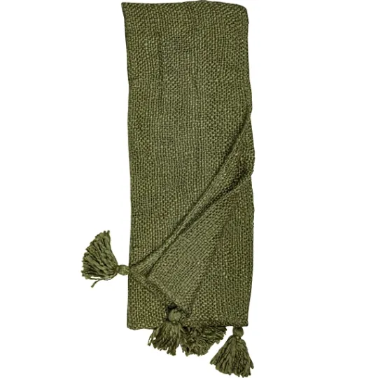 Kirkland's Home Corner Tassel Throw Blanket- Blankets & Throws