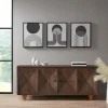 Kirkland's Home Cosmic Curl Geometric 3-Pc. Grayscale Wall Art- Canvas Art