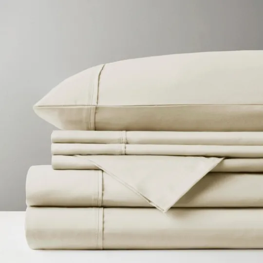 Kirkland's Home Cotton Blend Sateen 6-Pc. King Sheet Set- Bed Sheets