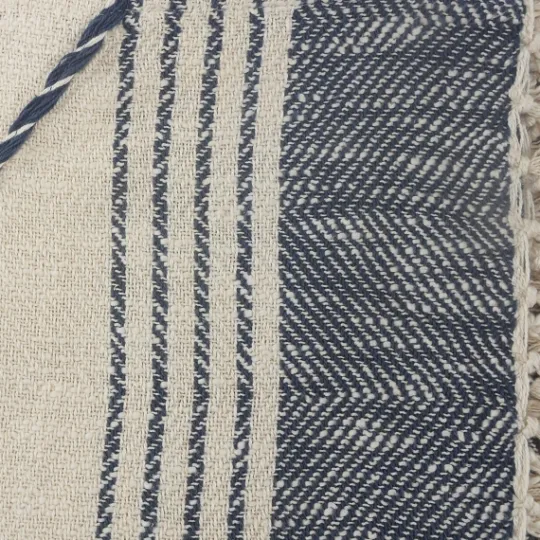 Kirkland's Home Cotton Diamond Geometric Fringe Throw- Blankets & Throws
