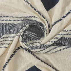 Kirkland's Home Cotton Diamond Geometric Fringe Throw- Blankets & Throws