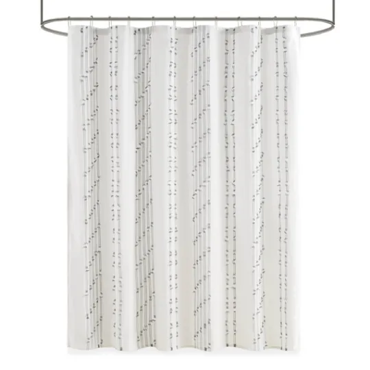 Kirkland's Home Cotton Jacquard Shower Curtain- Shower Curtains