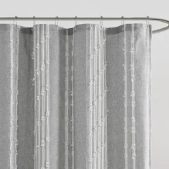 Kirkland's Home Cotton Jacquard Shower Curtain- Shower Curtains