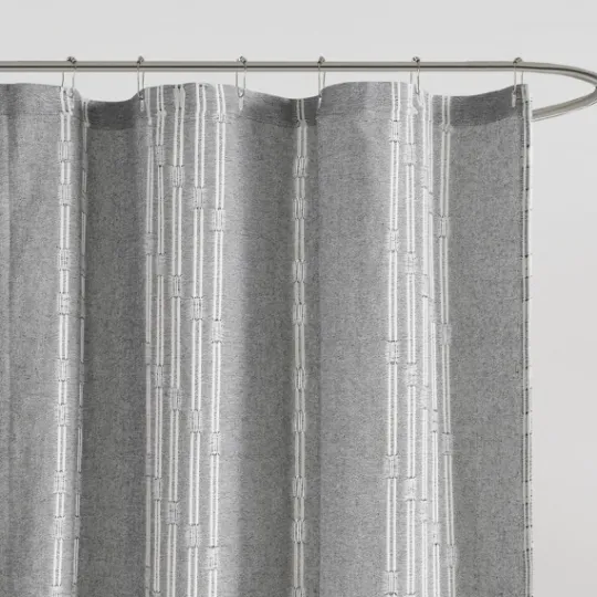 Kirkland's Home Cotton Jacquard Shower Curtain- Shower Curtains