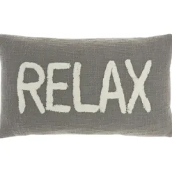 Kirkland's Home Cotton Relax Tufted Lumbar Pillow- Pillows