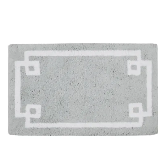 Kirkland's Home Cotton Tufted Bath Mat With Border, 40 In.- Bathroom Rugs